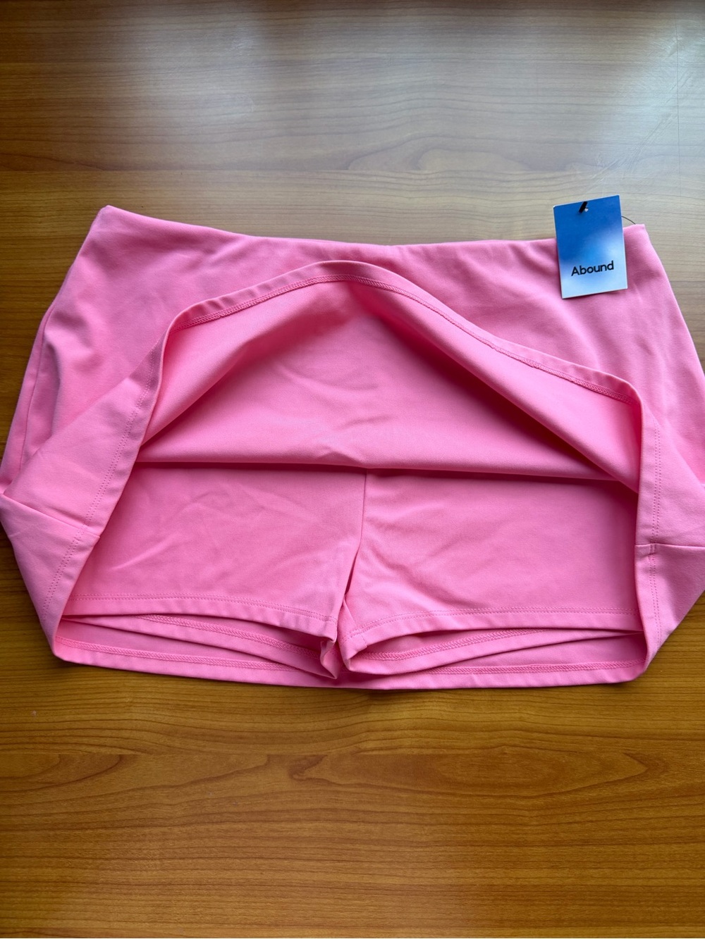 NWT Abound Pink Athletic Mini Skort with Built-in Shorts - Size M